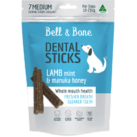 Bell & Bone Dental Sticks Lamb Mint & Manuka Honey Medium 182g