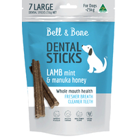 Bell & Bone Dental Sticks Lamb Mint & Manuka Honey Large 231g