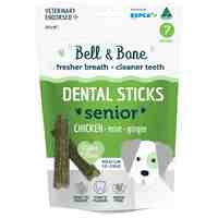 Bell & Bone Senior Dog Treat Dental Sticks Chicken Medium