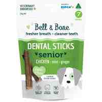 Bell & Bone Senior Dog Treat Dental Sticks Chicken Large