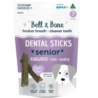 Bell & Bone Senior Dog Treat Dental Sticks Kangaroo Medium