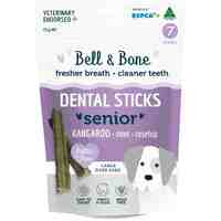 Bell & Bone Senior Dog Treat Dental Sticks Kangaroo Large