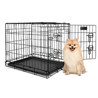 Yours Droolly Double Door Collapsible Crate 24"