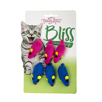 Bliss Mini Mice 6pk Blue/Pink