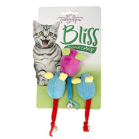 Bliss Mouse W/Bell 3pk
