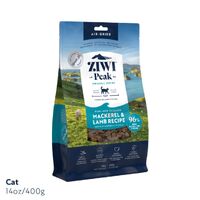 Ziwi Peak Dry Cat Food - Ziwi Peak Cat Air Dried Mackerel & Lamb 400g