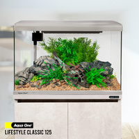 Aqua One Lifestyle Classic 125 Aquarium Grey with Cabinet