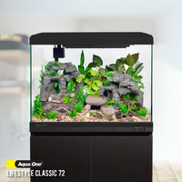 Aqua One Lifestyle Classic 72 Aquarium Black with Cabinet