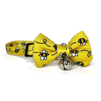 Soapy Moose Cat Collar Busy Bee with Bow 