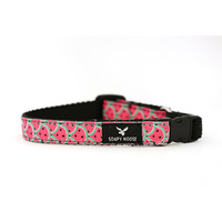 Soapy Moose Cat Collar Hot Pink Watermelon