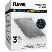 Replacement Fluval Replacement Carbon 3x45gm suit Spec/Flex/Evo